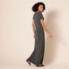 Amazon Essentials Women's Short-Sleeve Maxi Dress, Flowy, Charcoal Heather, Small view 3