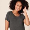 Amazon Essentials Women's Short-Sleeve Maxi Dress, Flowy, Charcoal Heather, Small view 4
