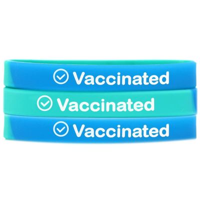 3 Youth Size Vaccinated Wristbands