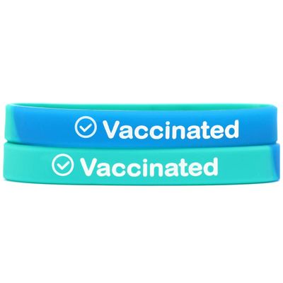 2 Youth Size Vaccinated Wristbands