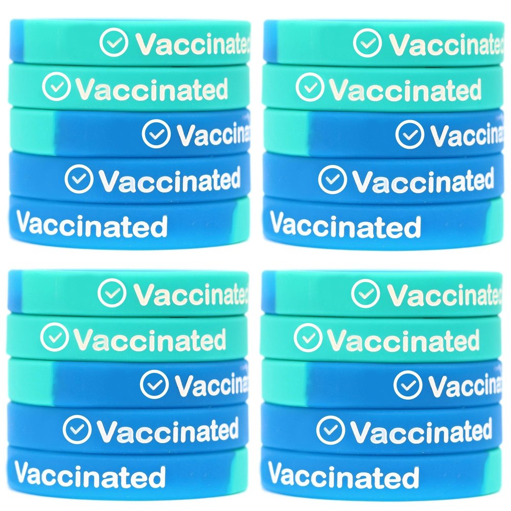 50 Youth Size Vaccinated Wristbands