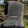 Nautical-Mart Chain Mail Hood Coif Round Neck Chainmail Reenactment LARP Role Play Silver view 3