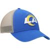 47 Men's Royal/Natural Los Angeles Rams Flagship Logo MVP Snapback Hat view 3