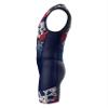 Sparx Men`s Triathlon Suit Trisuit Race Skinsuit Cycling Speed Suit Italian Fabric Swimskin (Navy Skulls, XL) view 3