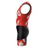 Sparx Men`s Triathlon Suit Trisuit Race Skinsuit Cycling Speed Suit Italian Fabric Swimskin (Red Hisbiscus, 2XL) view 3