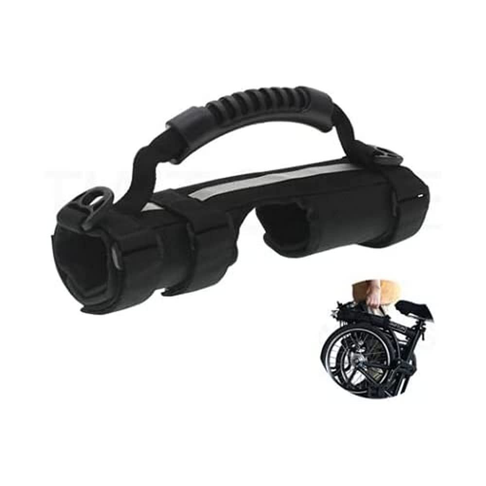 for Brompton Bike Carry Handle Travel Handgrip Folding Bike in Black
