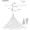 Bclla Zkenyao-net Fishing Copper Spring Shoal Fishing Net with Night Luminous Beads Fishing Cage Fishnet Design Netting Fishing Tackle, (Color : 9) view 3