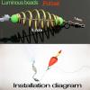 Bclla Zkenyao-net Fishing Copper Spring Shoal Fishing Net with Night Luminous Beads Fishing Cage Fishnet Design Netting Fishing Tackle, (Color : 9) view 4