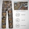 BASSDASH Invis Mens Stretch Hunting Pants Water Resistant Camo Fishing Pant view 3