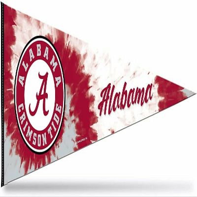 Rico NPNT150101TD Alabama University - Tie Dye Design - Soft Felt Carded Pennant (12X30)