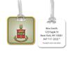 Alpha Chi Omega Travel Luggage ID Bag Tag for Suitcases/Square Aluminum Label (Alpha Chi Omega 1) view 2