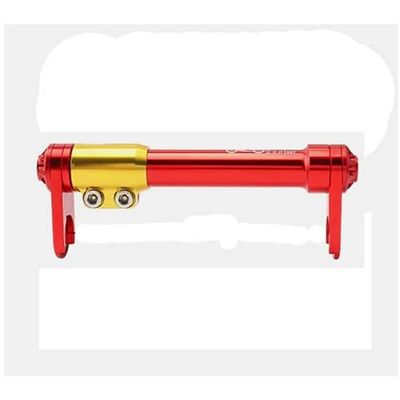 London Craftwork Wheel Extender for BROMPTON Eazy Wheels Extension Rod RED/BLUE (Extender ONLY (No easy wheels))