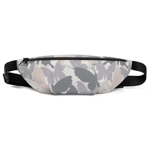 Fanny Pack- Butterfly Collection Neutrals - Fanny Pack for Women Designer Fanny Pack Nature Fanny Pack Hip Purse Large City Bag Hip Bag Bum Bag Lightweight Travel Purse Phone Bag