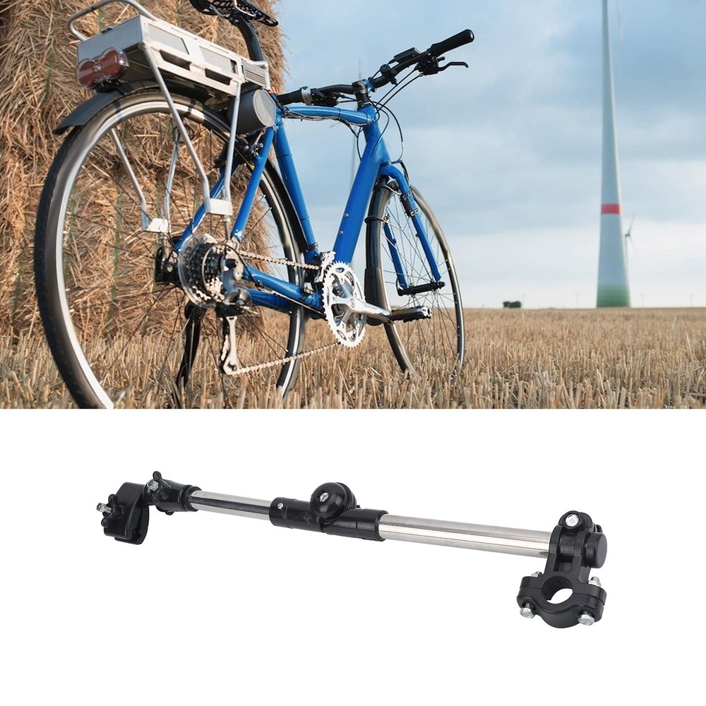 01 Bicycle Sunshade Holder, Beautiful and Elegant Bike Umbrella Stand Sturdy and Durable Sophisticated Production for Outdoor