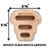 Danger Buddies Eco-Strong Bamboo Hangboards  Portable Wood Rock Climbing Rock Ring Fingerboards view 2