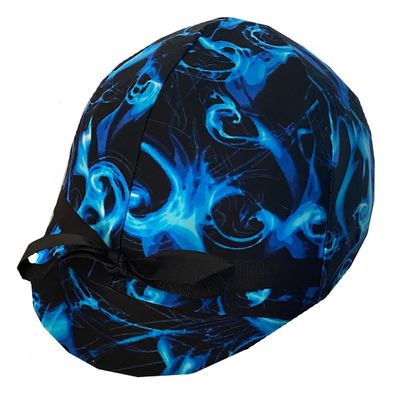Turquoise Swirl Helmet Cover