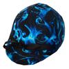 Turquoise Swirl Helmet Cover view 1