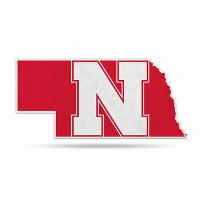 Rico Industries SSP410101: Nebraska University Shape Cut Primary Logo Pennant with Header Card