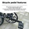 Bicycle Accessories 1 Pair Bicycle Cycling Foldable Pedals Non-Slip Cycling Stand Safety Folding Mountain Road Bike Pedals Bike Parts view 2