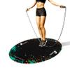 Cheete Jump Rope Mat Large Rubber Exercise Mat Rope Skipping Workout Mats for Home Gym Flooring Non-Slip Oval Design for Floor & Rope Protection VR mat view 1