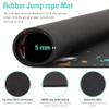 Cheete Jump Rope Mat Large Rubber Exercise Mat Rope Skipping Workout Mats for Home Gym Flooring Non-Slip Oval Design for Floor & Rope Protection VR mat view 4