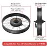 AW 26"x4" Fat Tire 48V Ebike Electric Rear Wheel Bicycle Kit Electric Bike Conversion Kit LCD Display 1500W Hub Motor Kit Dual Mode Controller view 3