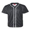 URBANJ Men's Baseball Jersey Button Down Short Sleeve Shirt Big&Tall Size S-5XL (4XL, Stripe_Black) view 1