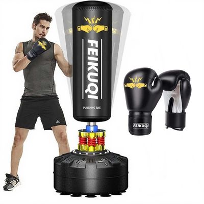 FEIKUQI Freestanding Punching Bag 70''-205lbs with Boxing Gloves Heavy Boxing Bag with Stand for Adult Youth Kids - Men Women Stand Kickboxing Bag for Home Office Gym
