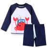 XFGIRLS Baby Boy Swimsuit Set Two Pieces Dinosaur Shark Toddler Baby Boy Swimwear Bathing Suit Sunsuit 1-2T, White Crab view 1