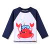 XFGIRLS Baby Boy Swimsuit Set Two Pieces Dinosaur Shark Toddler Baby Boy Swimwear Bathing Suit Sunsuit 1-2T, White Crab view 2