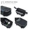 JXFUKAL Rear Bike Rack Bag with Rain Cover, 7L/9L/10L/12L Waterproof Bicycle Ebike Saddle Bag Cycling Pannier Trunk Carrier with Reflector & Adjustable Cord for Commuter Travel Outdoor view 3