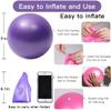 XIECCX 6-Inch Mini Yoga Ball for Pilates - Core Training and Balance Exercises for Barre Squishy Training and Physical Therapy(Pink) view 4