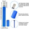 QINIZX 3 Pack Golf Club Brush and Club Groove Sharpener Cleaner Tool Set with Retractable Zip-line Carabiner, U & V-Grooves, Re-Grooving and Cleaning Tool Kit Portable for Golf Club Bag Accessories view 4