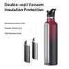 Arslo Stainless Steel Water Bottle with Straw - Insulated Water Bottle for Sports, Gym, School, Commute, Adults/Kids - Keep Cold for up to 24 Hours - Sweat/Leak-proof - 2 Lids - BPA Free view 3