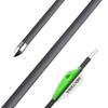 ZSHJGJR 31 Inch Carbon Arrows Archery Hunting Arrows Spine 600 with 80 Grain Arrow Point Hunting and Practice Arrows for Compound Bow Recurve Bow 6/12pcs (12pcs + Arrow Quiver) view 2