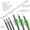 ZSHJGJR 31 Inch Carbon Arrows Archery Hunting Arrows Spine 600 with 80 Grain Arrow Point Hunting and Practice Arrows for Compound Bow Recurve Bow 6/12pcs (12pcs + Arrow Quiver) view 3
