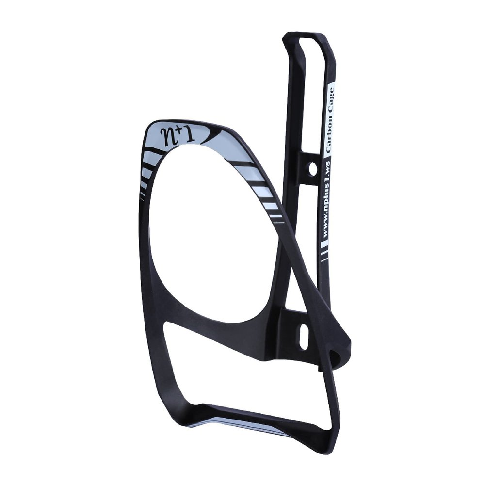 N+1 Carbon Fiber Lightweight Bike Bottle Cage with Integrated Tire Levers and Steel Bolts for MTB, Road, and Mountain Bikes