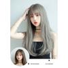 LesafeV Natural Straight Wig Machine Made Colorful Cosplay Wig Full Head Wear (60cm Grey) view 3