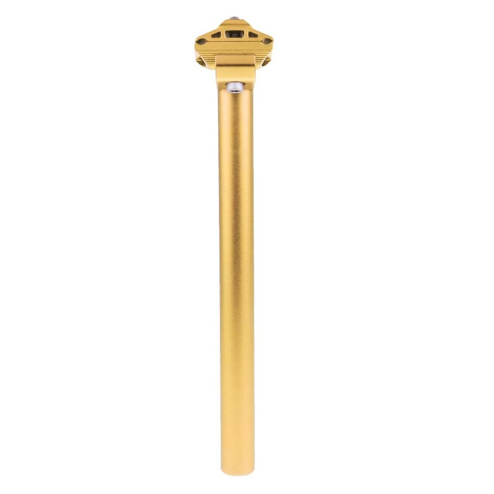 Bicycle Accessories Bicycle Saddle Seat Post Seatpost,Adjustable Aluminum Bike Suspension Seat Tube Extender Replacement 25.4x300mm Bike Parts (Color : Golden)