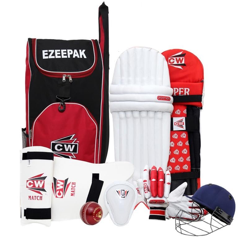 CW Player Choice Cricket KIT Youth Size Full Set Cricket KIT Bag Full KIT Full Size Unisex Cricket Kits Cricket KIT Full Cricket KIT Full Cricket Set Leather BAT Junior Cricket KIT Set 3 for 5-7 YR