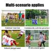 Hua Soccer Goals Outdoor Steel Football Goal with Pop-up Net, Portable Children's Football Training Stand, Stable and Easy to Install, 120x80cm view 2