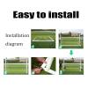 Hua Soccer Goals Outdoor Steel Football Goal with Pop-up Net, Portable Children's Football Training Stand, Stable and Easy to Install, 120x80cm view 3
