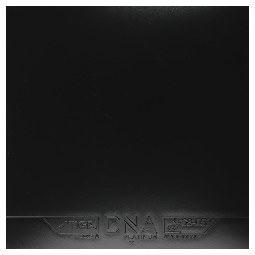 STIGA Table Tennis Rubber DNA Platinum S, 2.3 with Superior Grip and Optimal Spin, Black