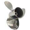 CAPTAIN Propeller 10 1/4x15 Fit Suzuki Outboard Engine 20HP 25C DT20 DT30 DF25 DF30 DF25A 10 Tooth Spline 99105-00600-15P Stainless Steel view 1