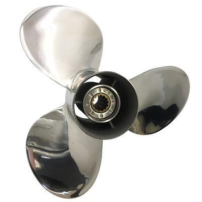 CAPTAIN Propeller 11 3/4x13 Fit Suzuki Outboard Engine DT35C DT40 DF40 DF40A DF50 DF50A DT50 DT55 DT60 DF60A DT65 13 Tooth Spline 990C0-00501-13P Stainless Steel
