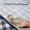 FashionLive Beach Blanket Extra Large Picnic Mat Sand Free Waterproof Camping Blanket Easy Fold Carry Portable Travel Blanket Play Mat for Outdoor Indoor Hiking Festival BBQ Park Grass Lawn view 3