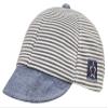 Baby Baseball Cap 3-12 Months Infant Sun Hat Baby Fitted Cap Cotton Striped Baby Cap for Boys