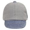 Baby Baseball Cap 3-12 Months Infant Sun Hat Baby Fitted Cap Cotton Striped Baby Cap for Boys view 2
