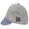 Baby Baseball Cap 3-12 Months Infant Sun Hat Baby Fitted Cap Cotton Striped Baby Cap for Boys view 3
