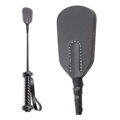 Riding Crop Real English 17 in, Premium Quality Horse Crop, English Equipment for Equestrian Sport, Black